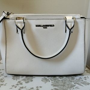 White Karl Lagerfeld handbag